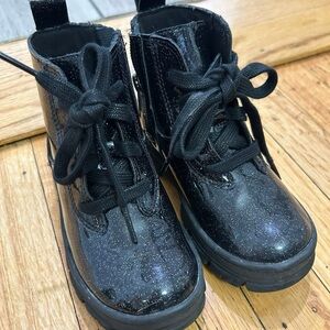 UGGs Kids Black Glitter Boots